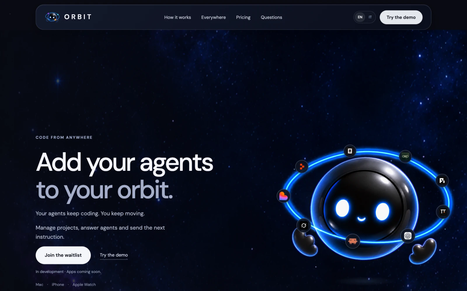 Orbit — versione desktop